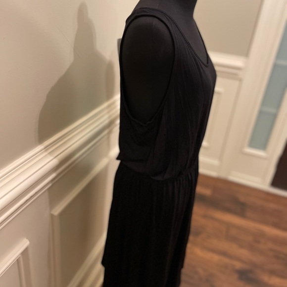 🆕 H&M Black Sleeveless Jersey Dress - Picture 4 of 7